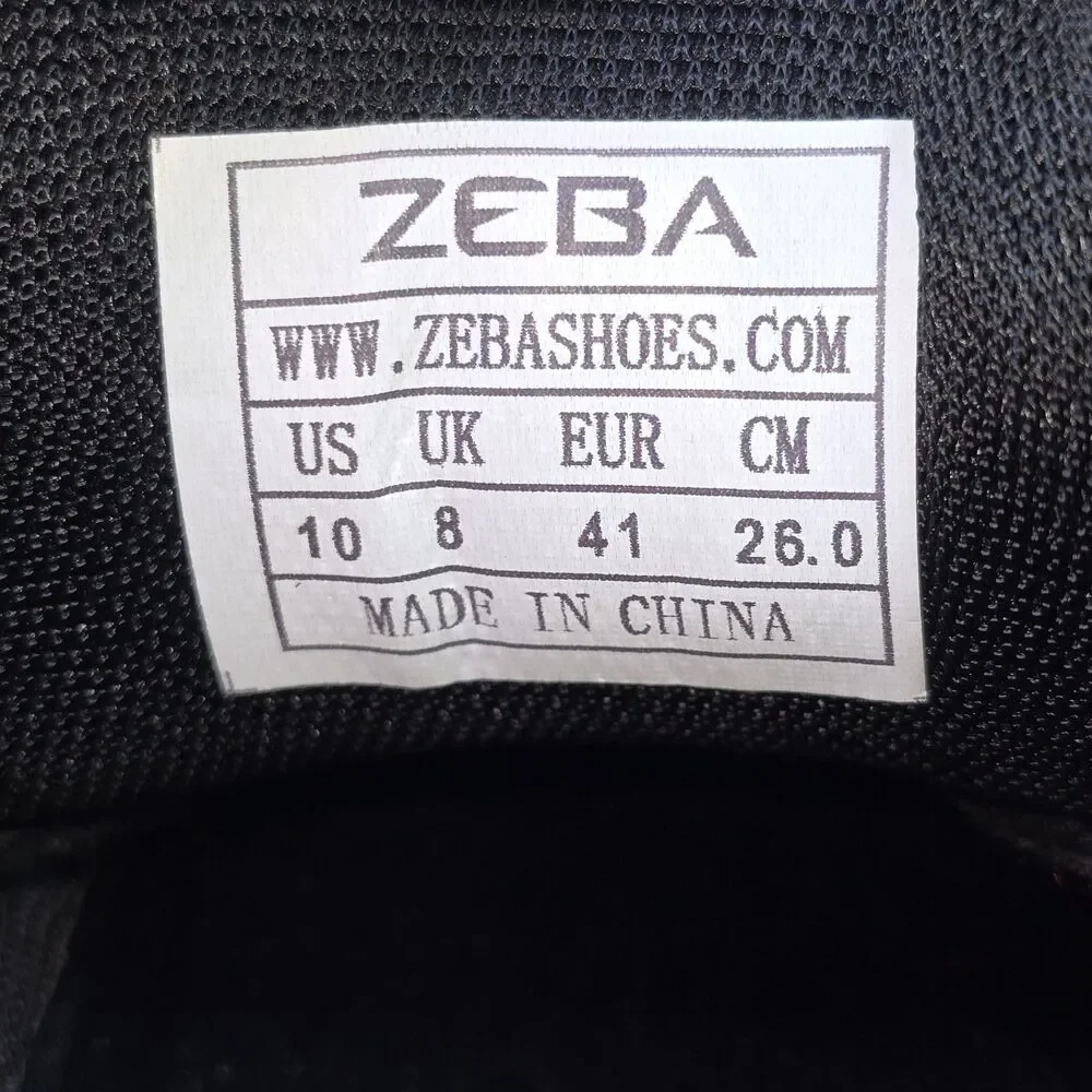 Zeba Hands Free Women's Size 10 Black Ember Red Slip On Walking Shoes Sneakers